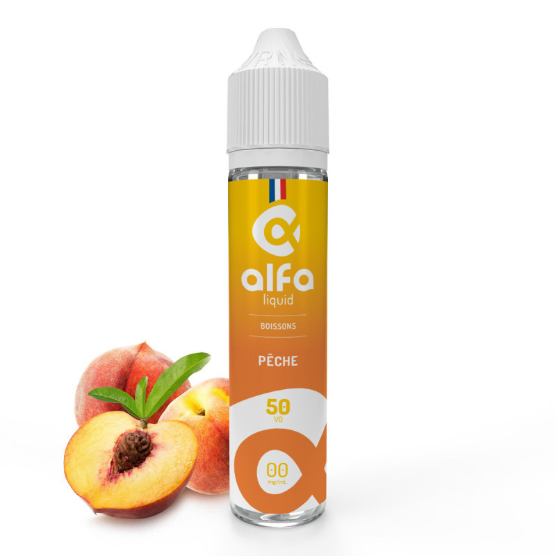 Pêche 50ml - Alfaliquid Fruités