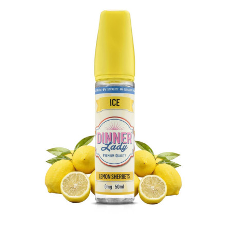 Lemon Sherbets 50ml ICE 0% Sucralose - Dinner Lady