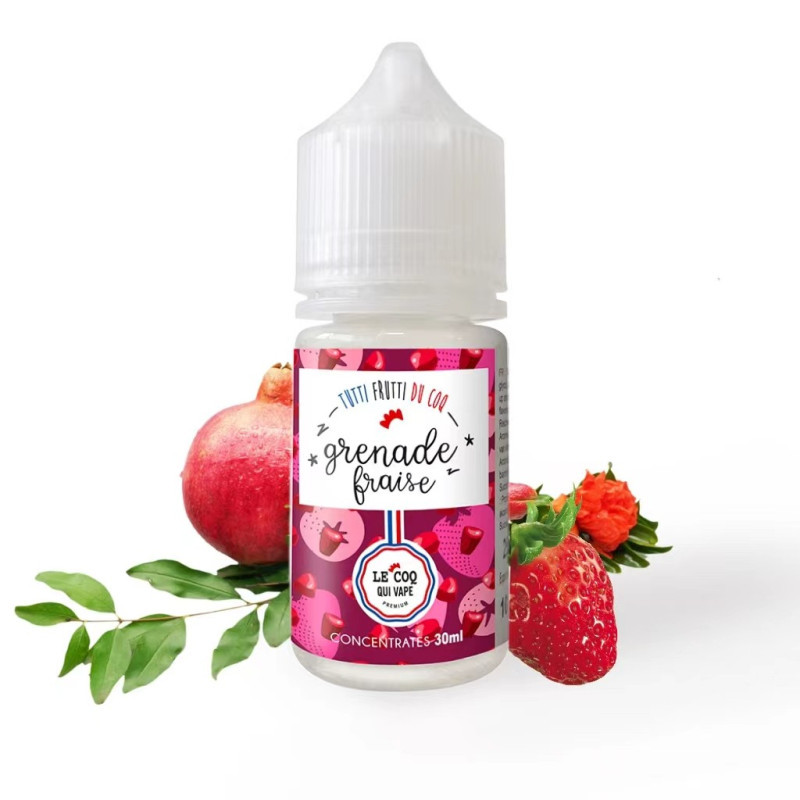 Arôme DIY Grenade Fraise 30ml - Tutti frutti du Coq