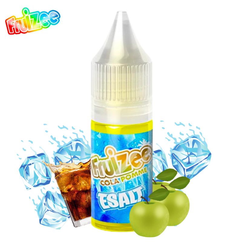 ESALT : Cola Pomme 10ml - Fruizee : Cola pétillant, pomme croquante et fraîcheur intense ????????❄️