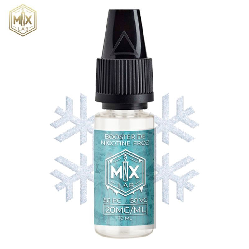Booster de Nicotine Fresh 10ml 50/50 - MX Lab : Nicotine + effet frais pour vos mélanges DIY ❄️????