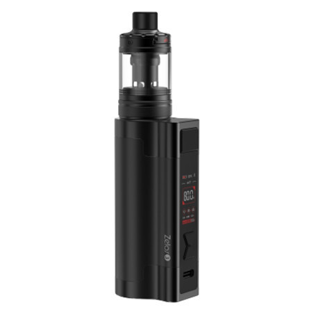 Kit Zelos 3 - Aspire - Compact et Élégant, Atomiseur Nautilus 3, Résistances Variées, Charge Rapide USB-C - Noir Chrome